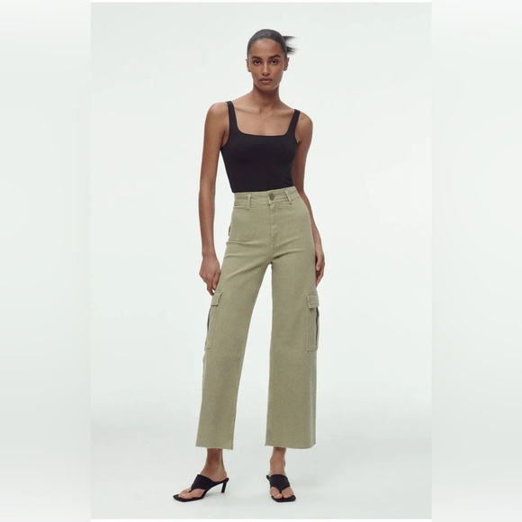 Zara Marine Straight Cargo Pants - Picture 1 of 7
